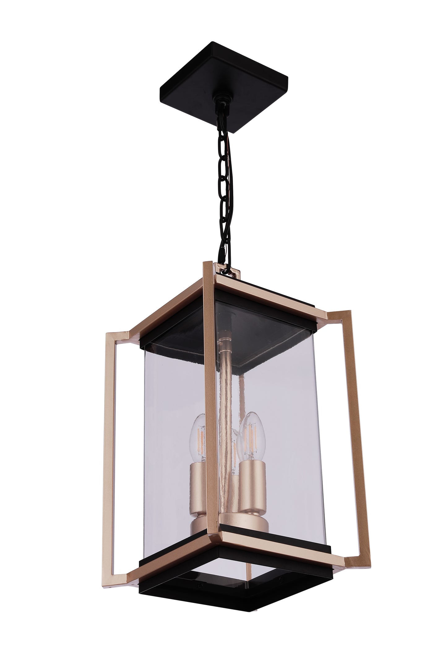 ZA6511-MNSB - Metalwork 3 Light 9" Wide Outdoor Pendant - Midnight / Satin Brass