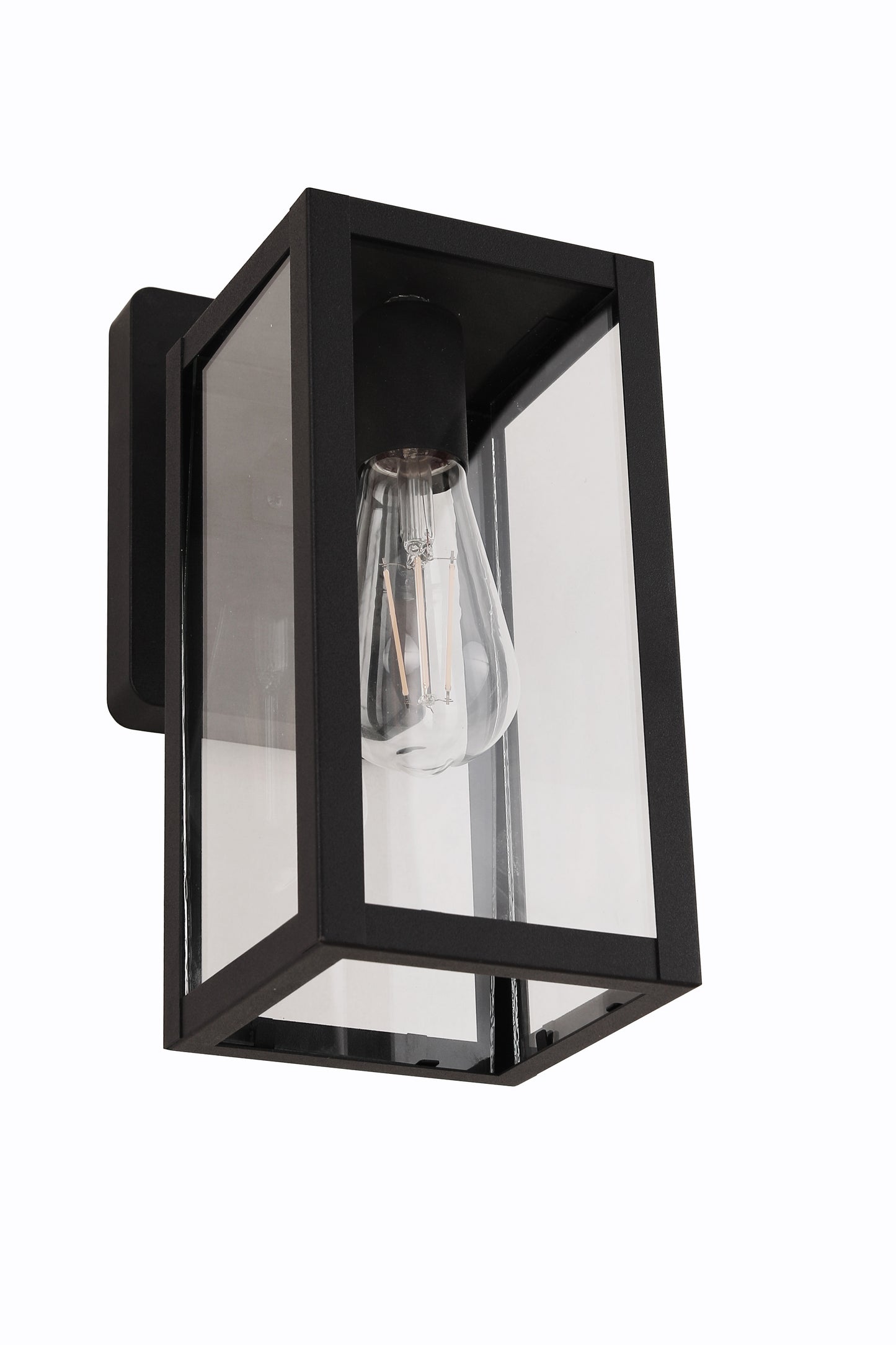 ZA7104-TB - Harris 1 Light 12.13" High Outdoor Wall Lantern - Textured Black