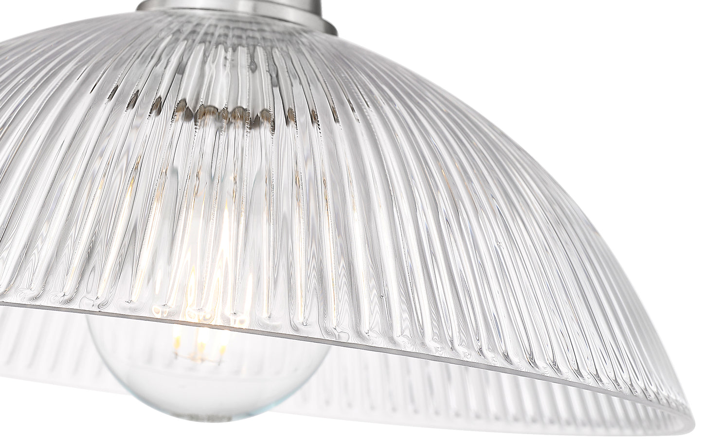 3051P12-BN - Lunelle 1 Light 12" Pendant - Brushed Nickel