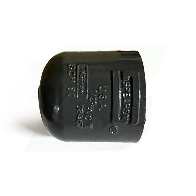 847-005 - PVC Pipe Fitting, Cap, Schedule 80, 1/2" Socket