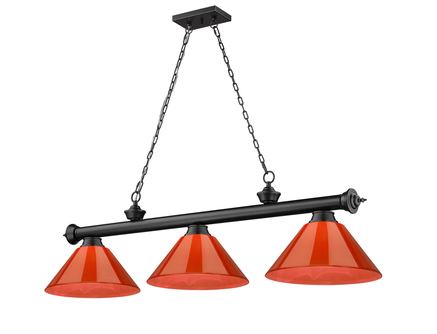 2306-3BRZ-PRD - Cordon 3 Light 57" Billiard - Bronze