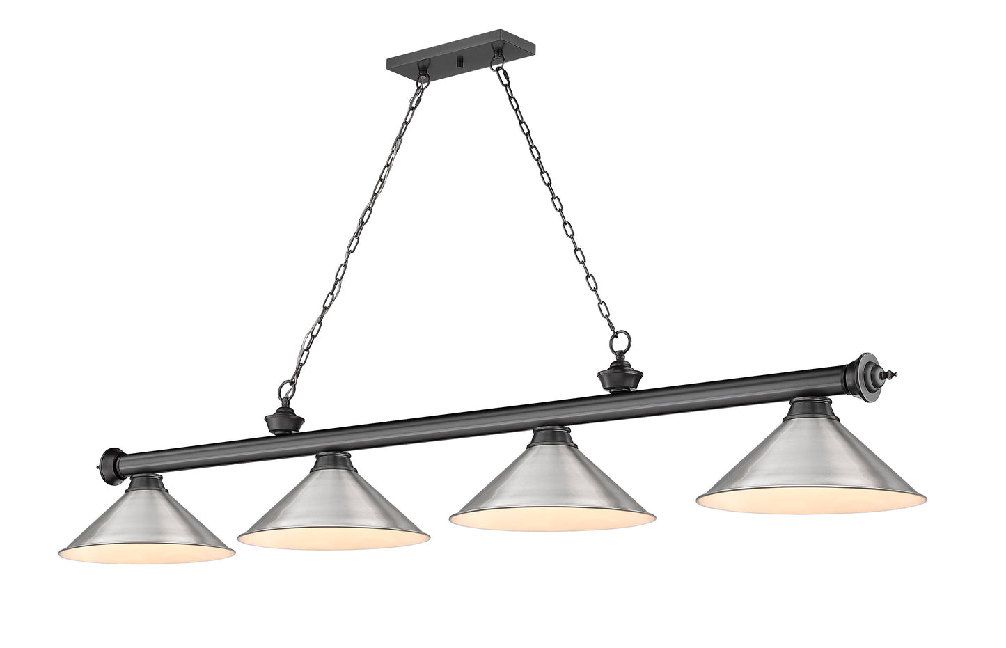 2306-4BP-BN15 - Cordon 4 Light 81" Billiard - Bronze Plate