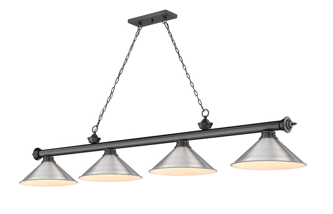 2306-4BP-BN15 - Cordon 4 Light 81" Billiard - Bronze Plate