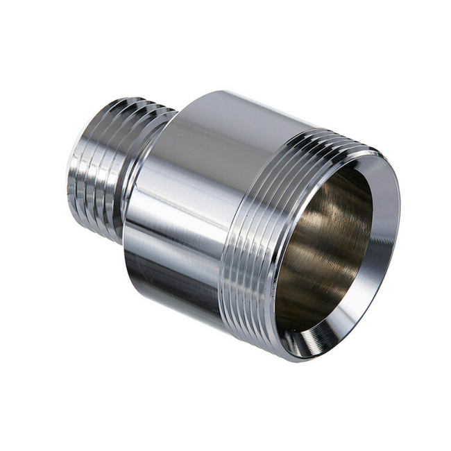 43001 - Adapter 3/8M X Fisher Swivel Male No Lead Brass Polished Chrome Plated