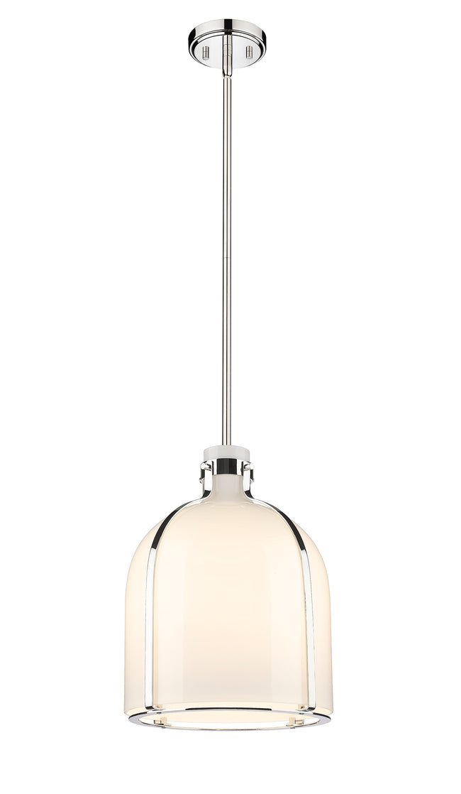 818-12PN - Pearson 1 Light 12" Pendant - Polished Nickel