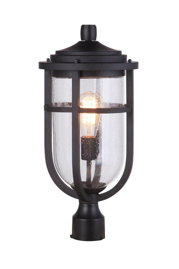 ZA4725-MN - Voyage 1 Light 20" High Post Mount - Midnight