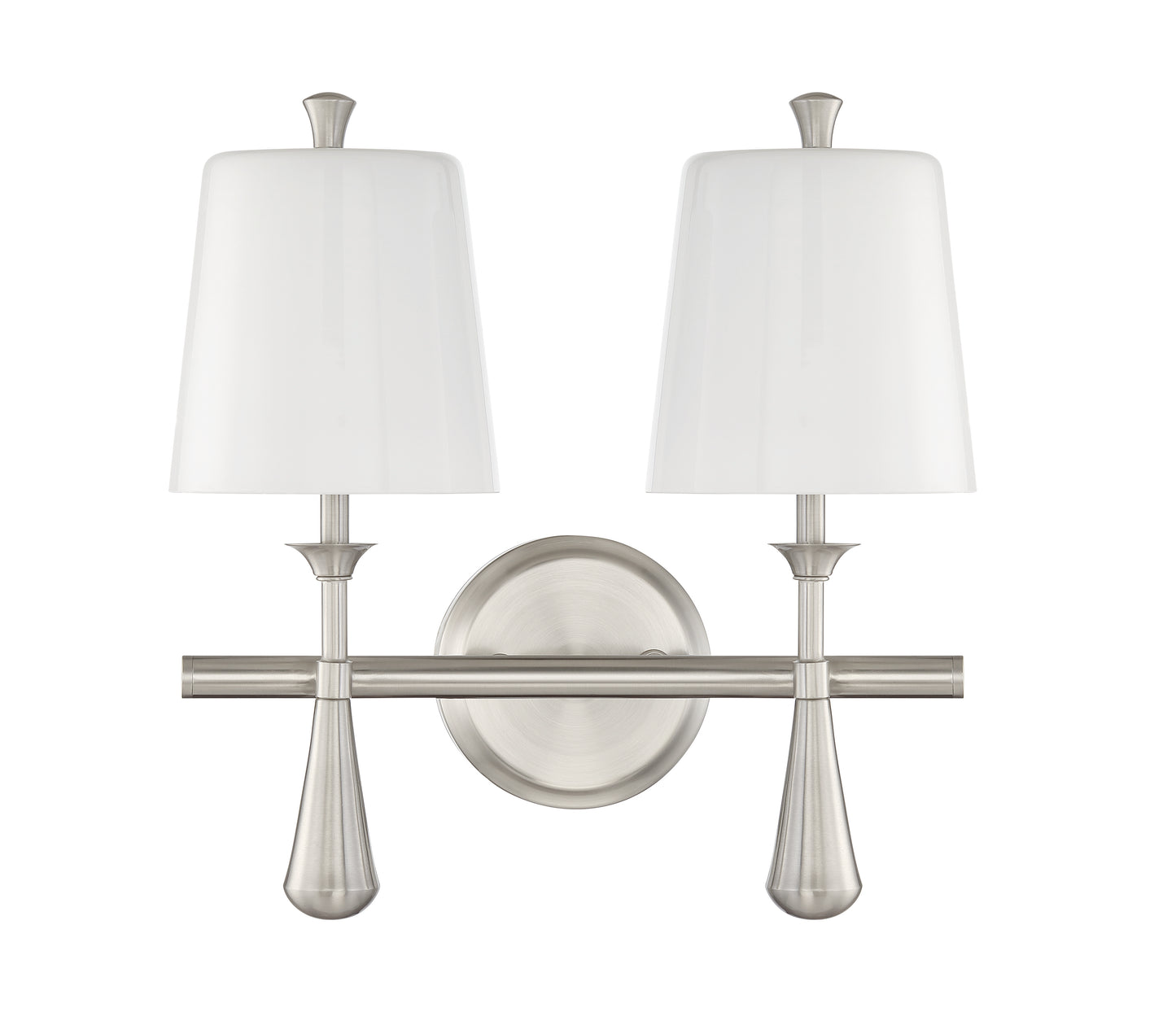 57402-BNK - Palmer 2 Light 14.25" Wide Vanity Light - Brushed Nickel