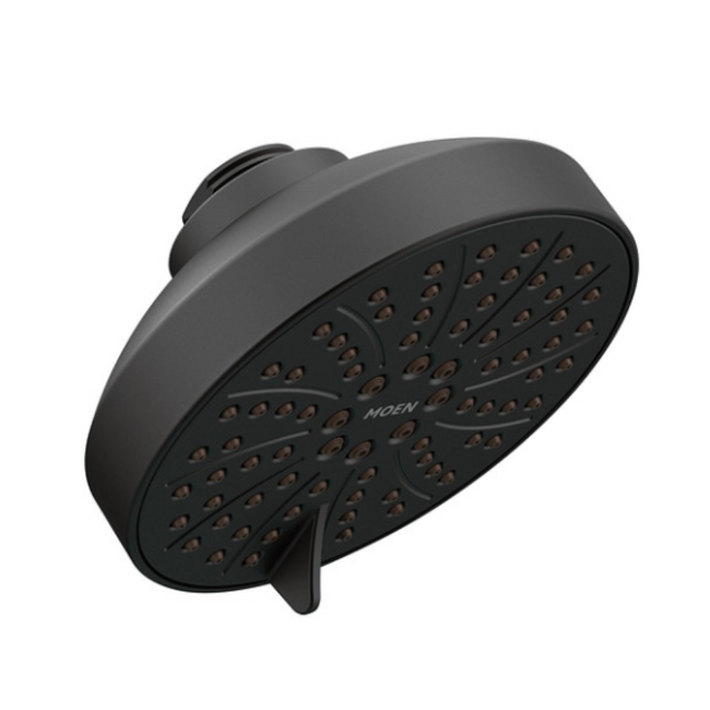 6512EPBL -Moen Six-Function 4.5" Diameter Spray Head Eco-Performance Showerhead - Matte Black