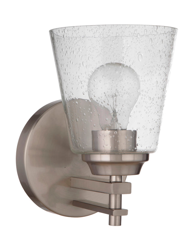 19606BNK1 - Drake 1 Light 8.5" High Wall Sconce - Brushed Nickel
