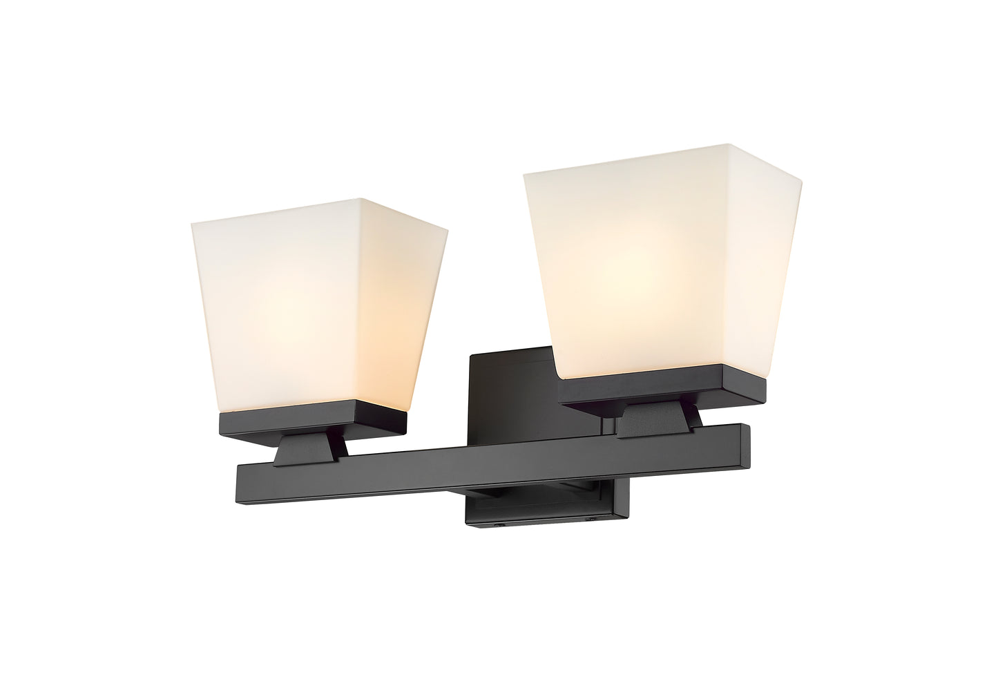 1937-2V-MB - Astor 2 Light 16" Vanity - Matte Black