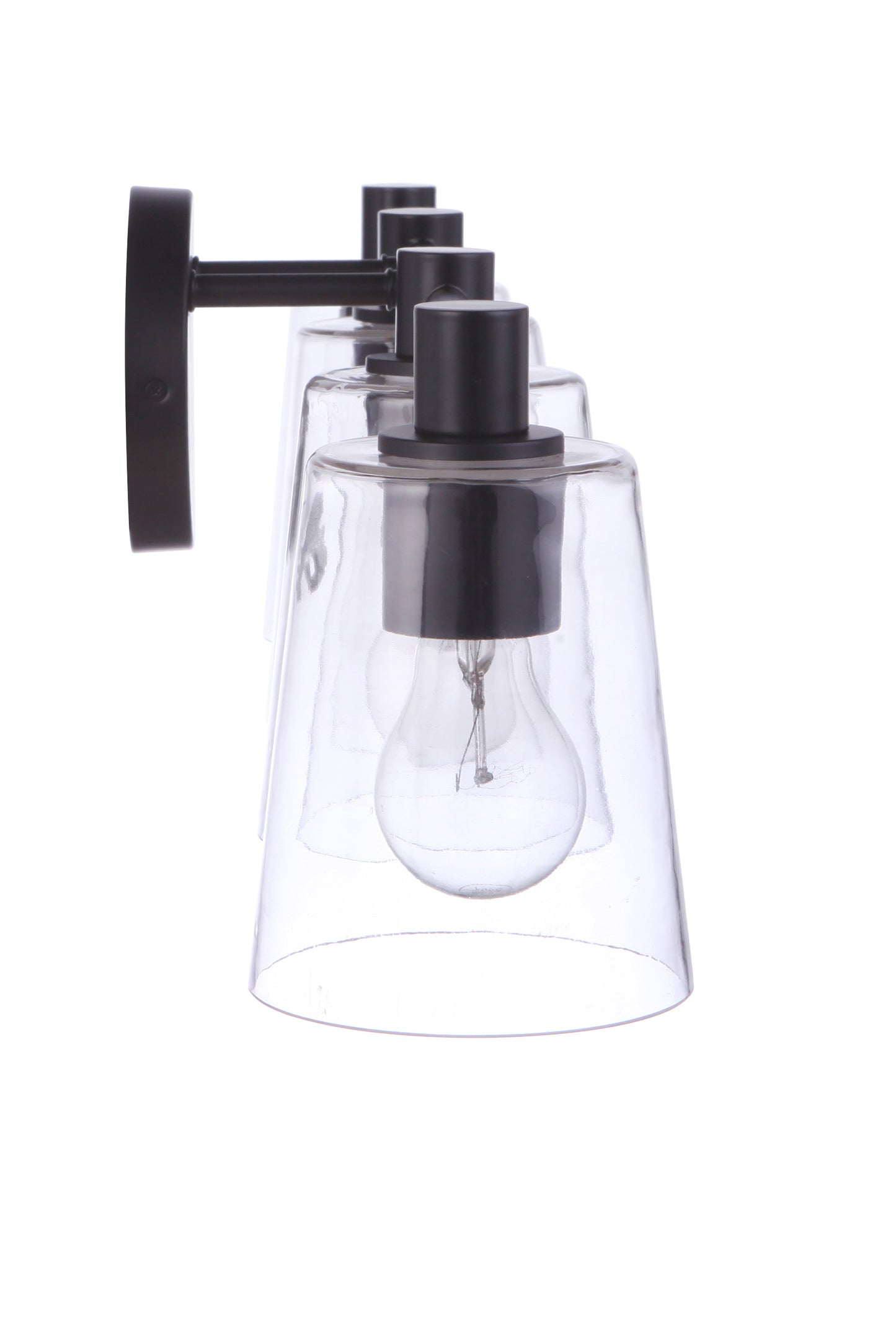12633FB4 - Emilio 4 Light 33" Wide Vanity Light - Flat Black