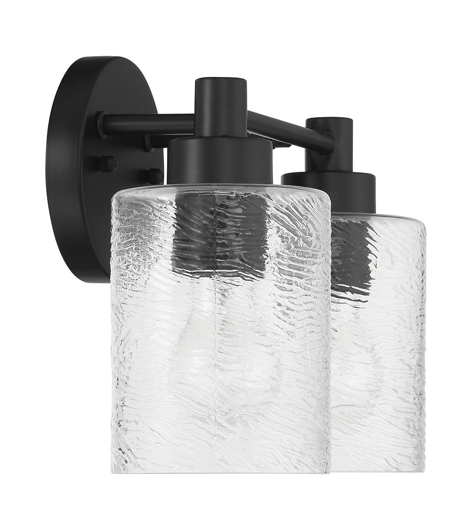 60202-FB - Lyndsey 2 Light 12.38" Wide Vanity Light - Flat Black