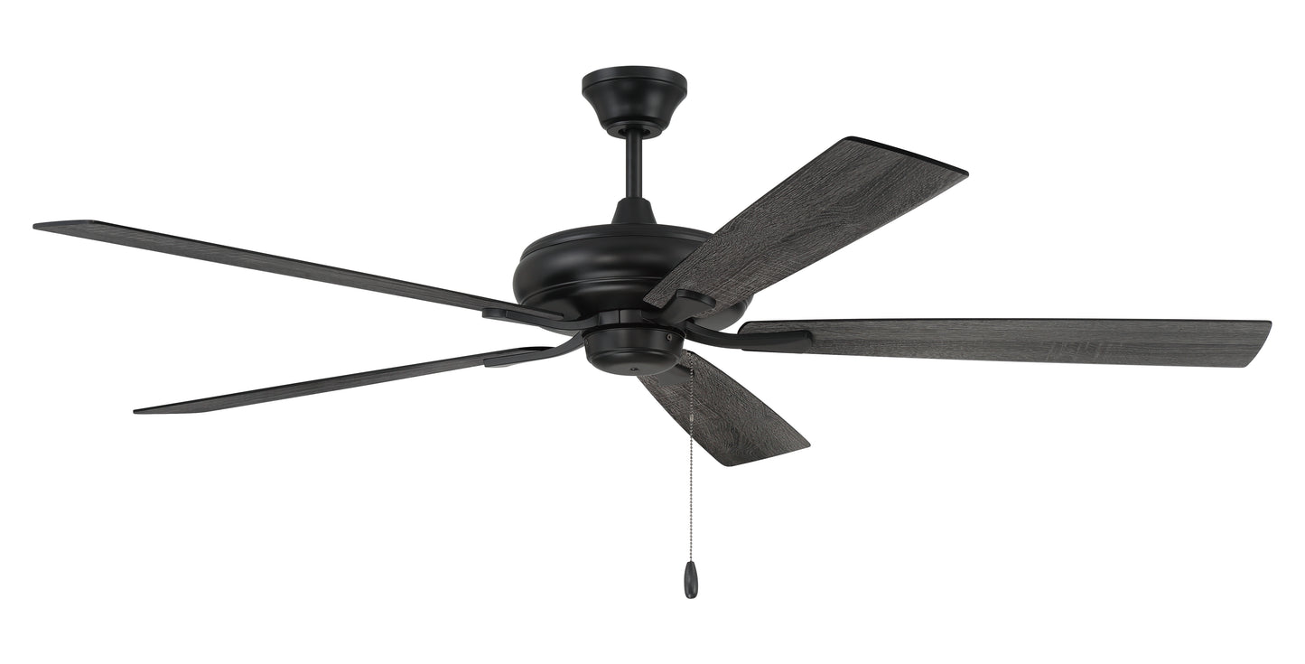 ECF60FB5-FBGW - Eos 60" 5-blade ceiling fan with no light kit 60" 5 Blade Ceiling Fan with Light Kit - Flat Black