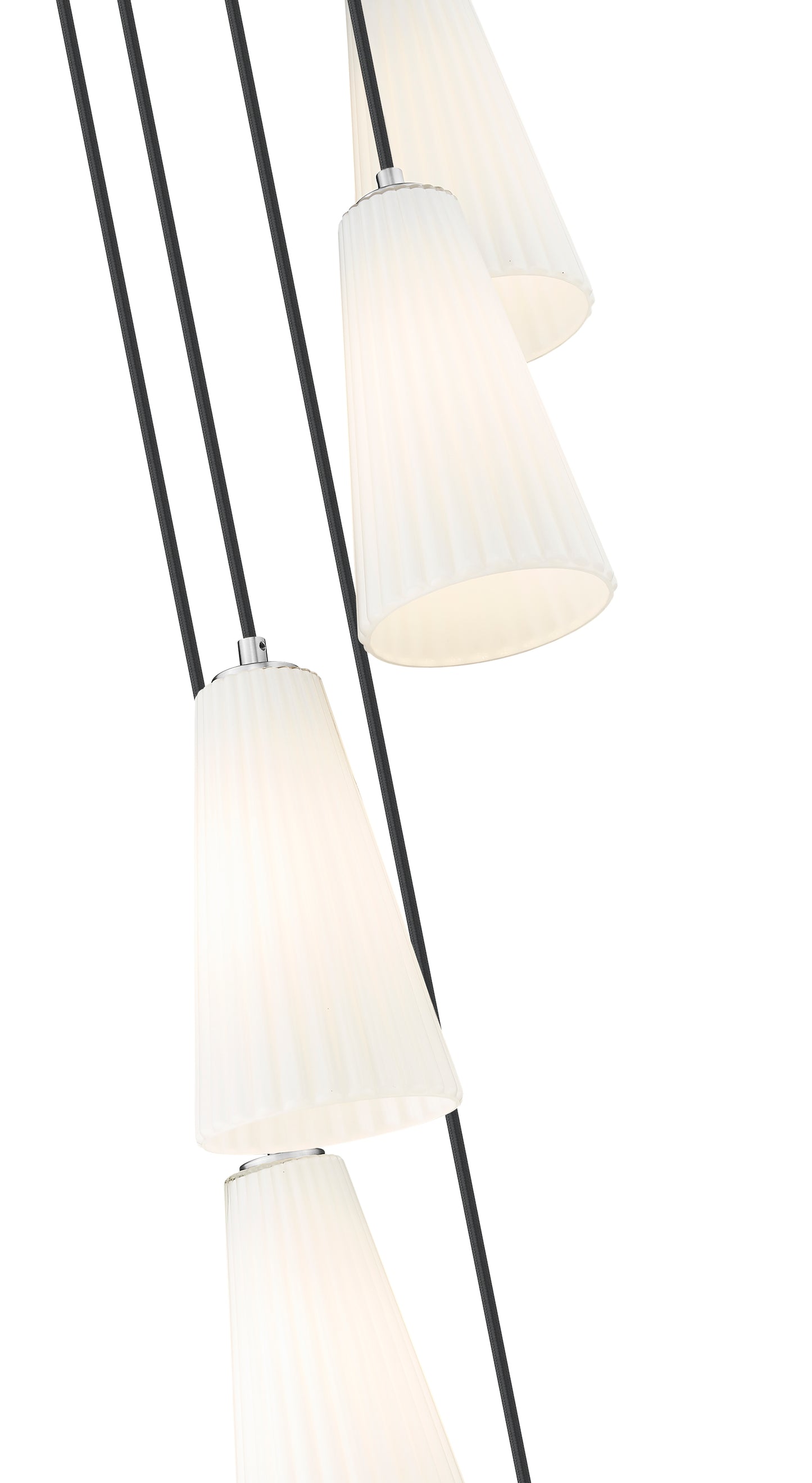 3043P6-5R-BN - Farrell 5 Light 12" Chandelier - Brushed Nickel