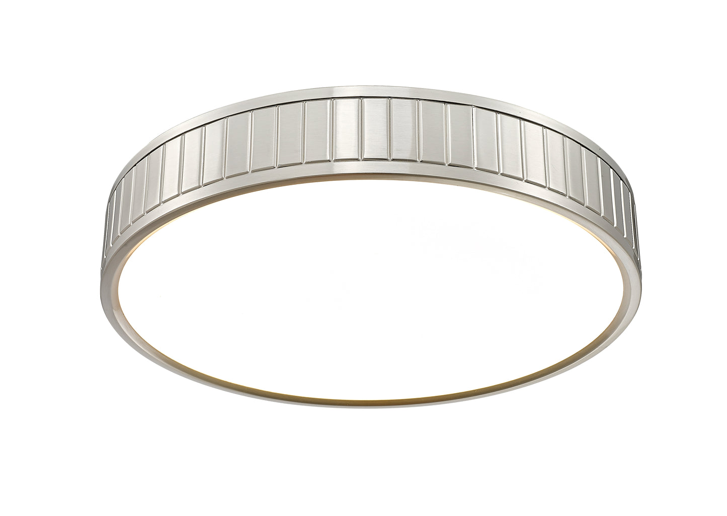 1005F16-BN-LED - Madison 1 Light Flush 16" Mount - Brushed Nickel
