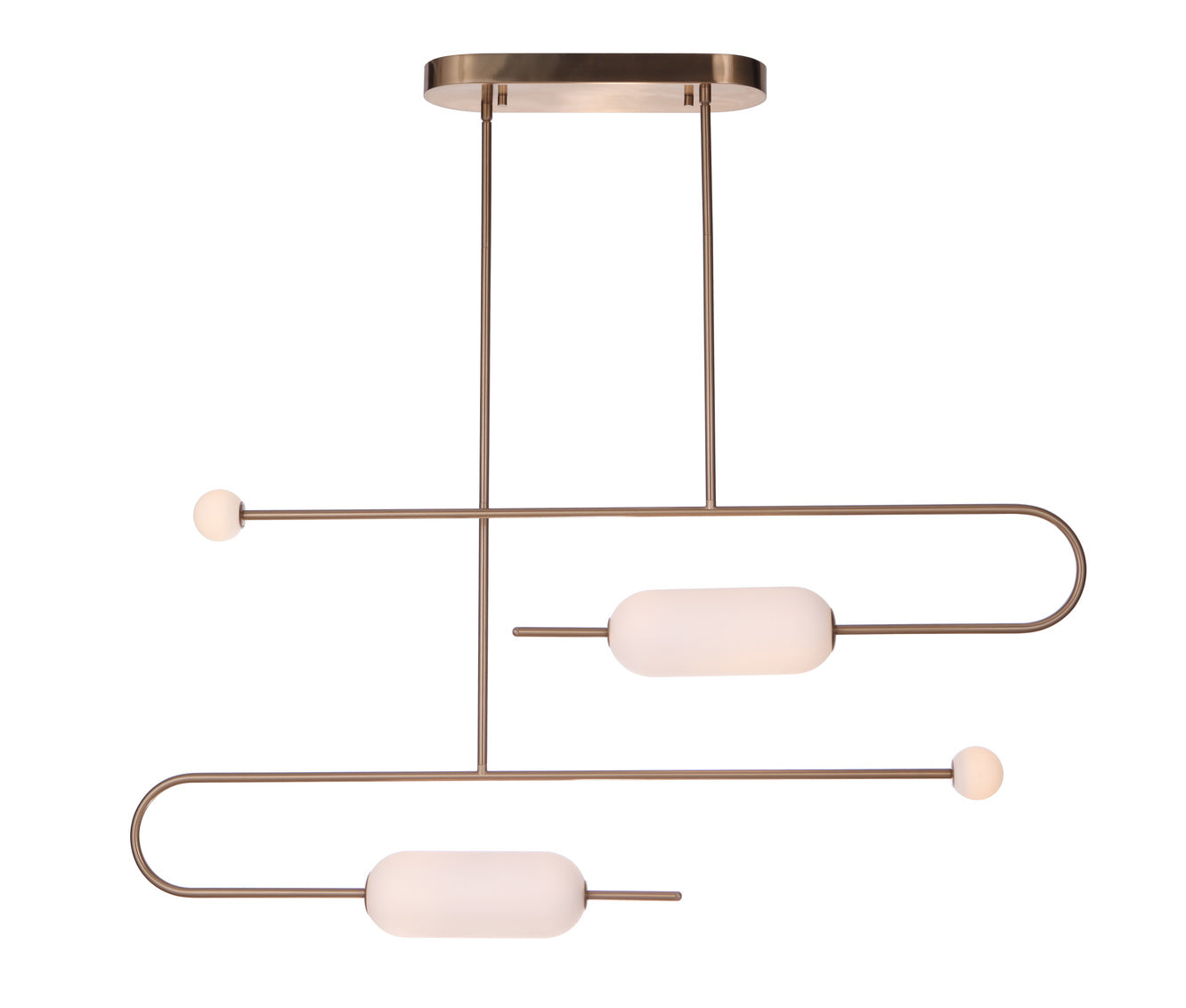 53874-SB-LED - Tuli 1 Light 6.9" Wide Island Light - Satin Brass