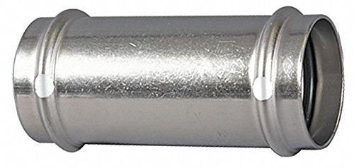 85317 - 3/4" ProPress 304 Stainless Coupling w/ FKM Seal - No Stop (P x P)