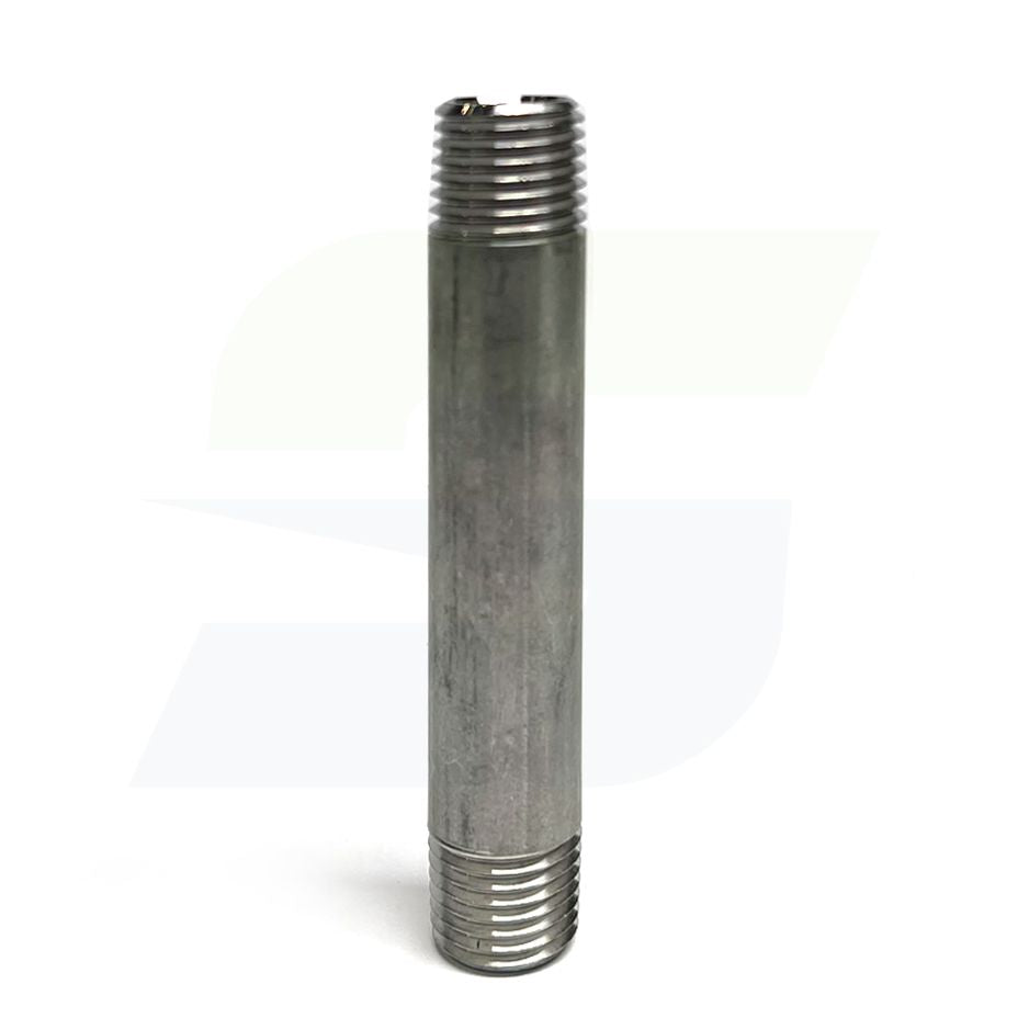 6004-300 - 1/4" x 3" L Threaded Pipe Nipple, 316/316L Stainless Steel Schedule 40