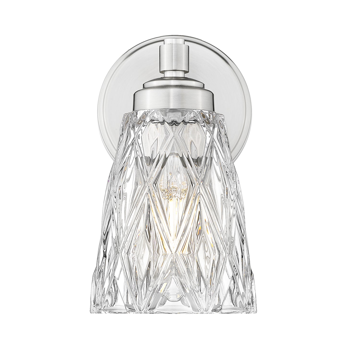 1960-1S-BN - Andree 1 Light Wall 9" Sconce - Brushed Nickel