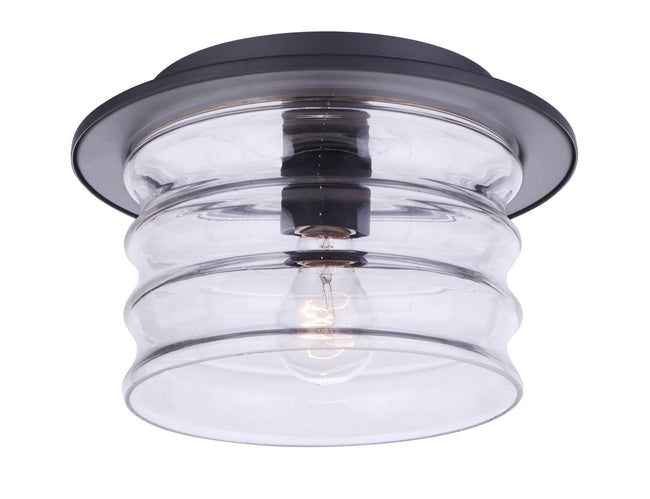 ZA3637-MN - Canon 1 Light 11.38" Wide Flush Mount - Midnight