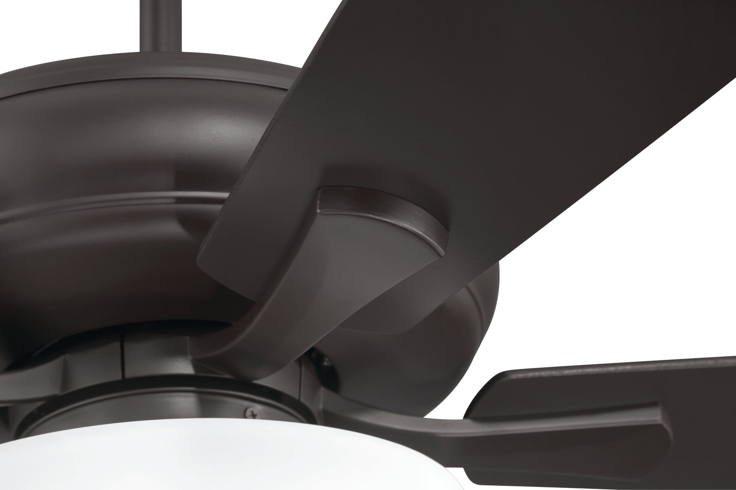 ECF211CBZ5-CBZWLN - EOS 2 Light Frosted White Bowl 52" Ceiling Fan 52" 5 Blade Ceiling Fan with Light Kit - Classic Bronze