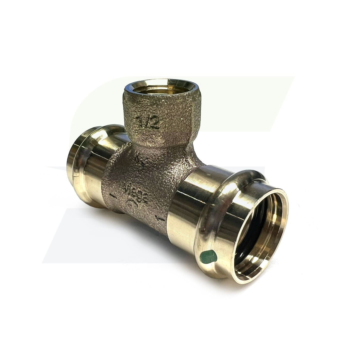 79760 - 1" x 1" x 1/2" ProPress Smart Connect Bronze Tee (Lead Free)