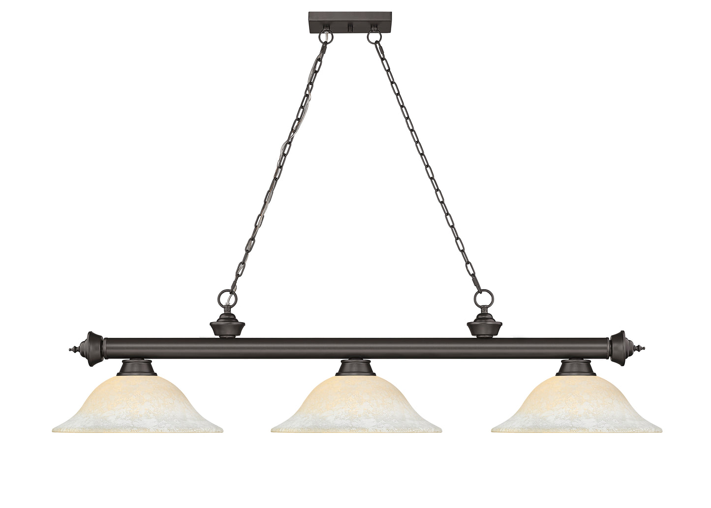 2306-3BRZ-WM16 - Cordon 3 Light 58" Billiard - Bronze