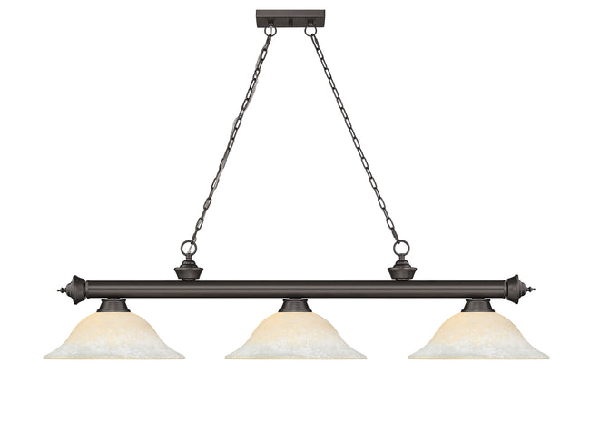 2306-3BRZ-WM16 - Cordon 3 Light 58" Billiard - Bronze