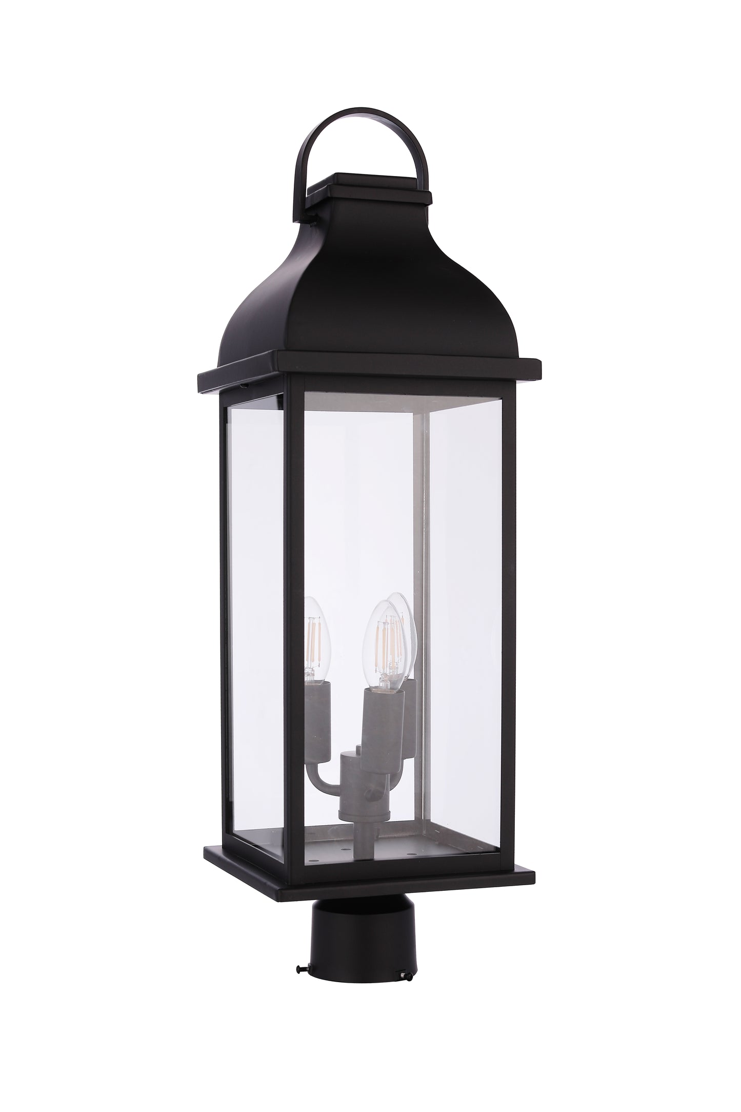 ZA7225-MN - Bent Tree 3 Light 26" High Outdoor Post - Midnight