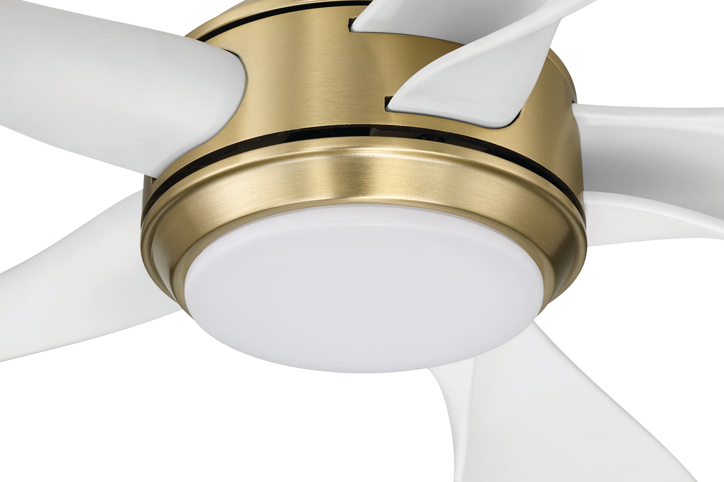 RSL52SBW5 - Rosalie 52" 5-Blade Indoor ceiling Fan 52" 5 Blade Ceiling Fan with Light Kit - Satin Brass
