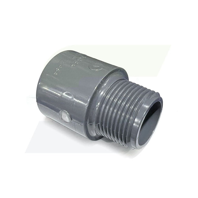 836-010 - 1" Socket x 1" MNPT Schedule 80 PVC Male Adapter