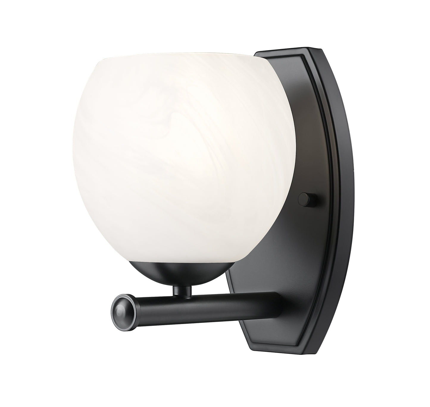 1963-1S-MB - Colette 1 Light Wall 9" Sconce - Matte Black