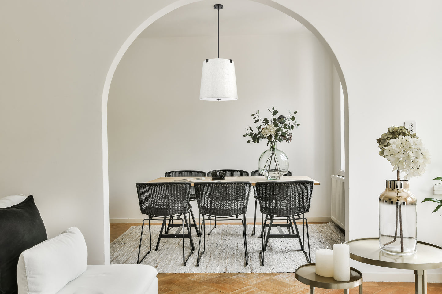 3502P18-MB - Weston 5 Light 18" Pendant - Matte Black