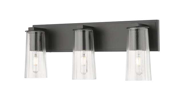 826-3V-MB - Titus 3 Light 24" Vanity - Matte Black
