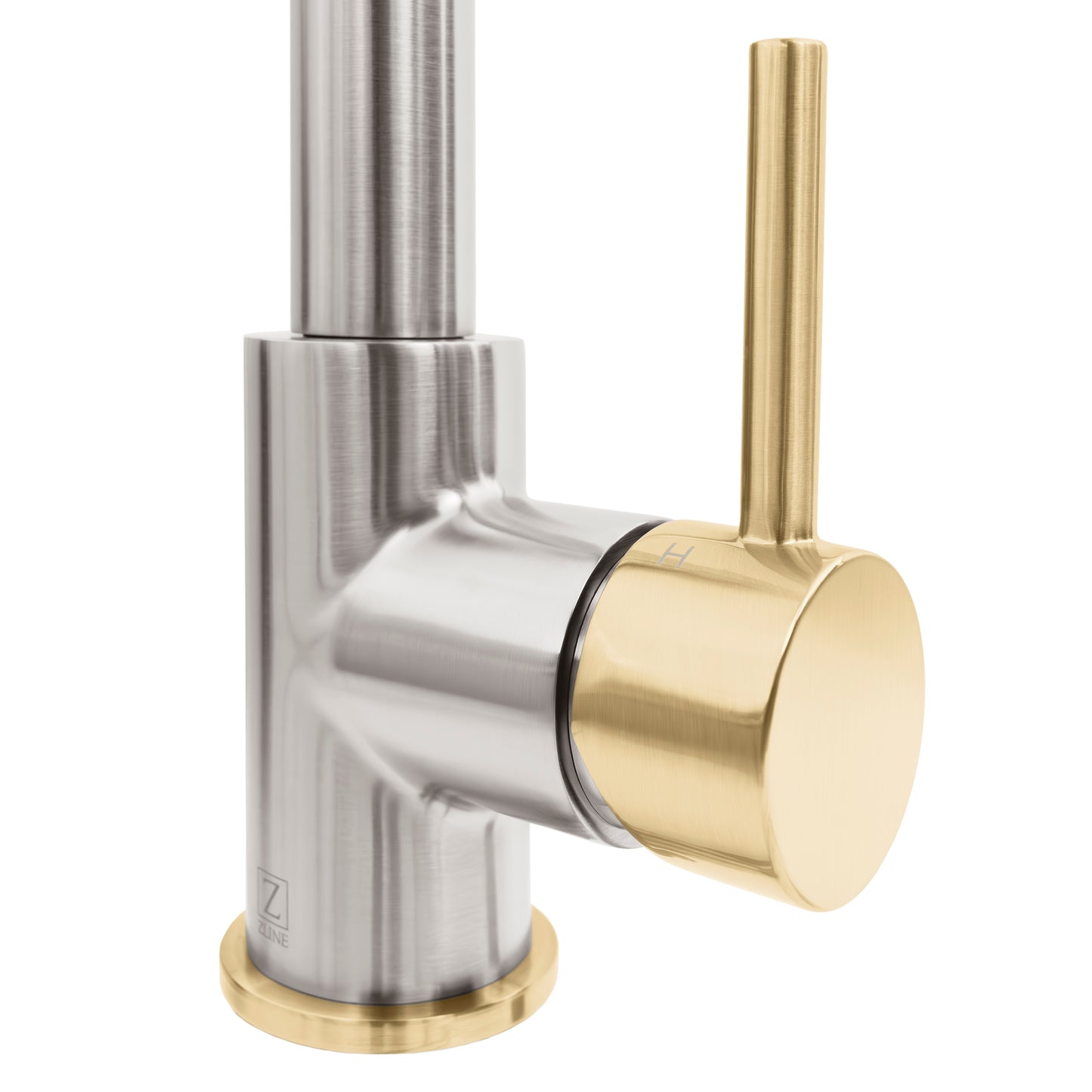 GEM-KF-ZBNCB - Autograph Edition Gemini Pull Down Single Handle Kitchen Faucet in Brushed Nickel and Champagne Bronze