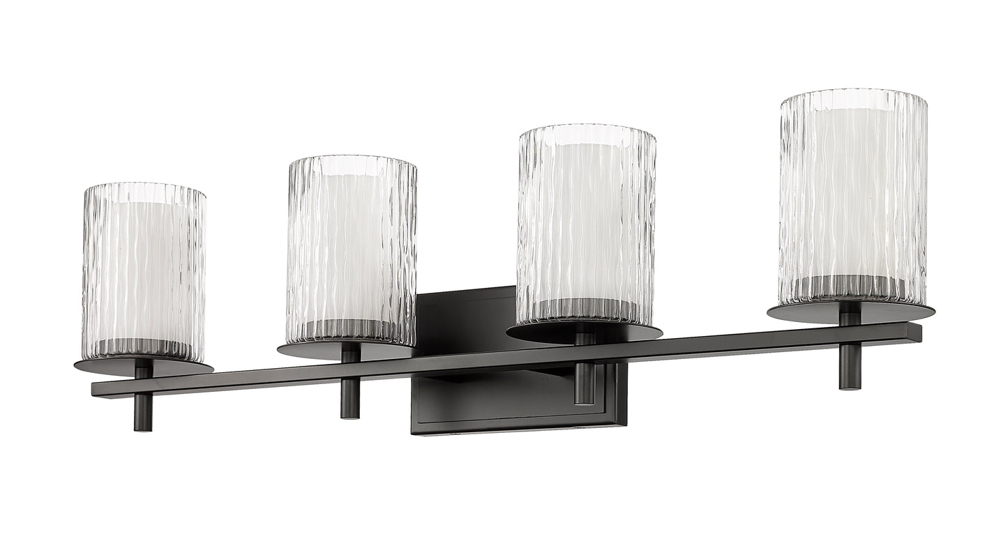 1949-4V-MB - Grayson 4 Light 31" Vanity - Matte Black