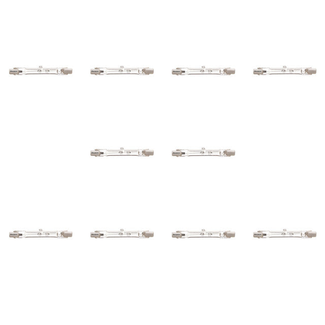 601251 - Double Ended Dimmable Recessed Single Contact T3 Halogen Light Bulb - 250 Watt - 10 Pack