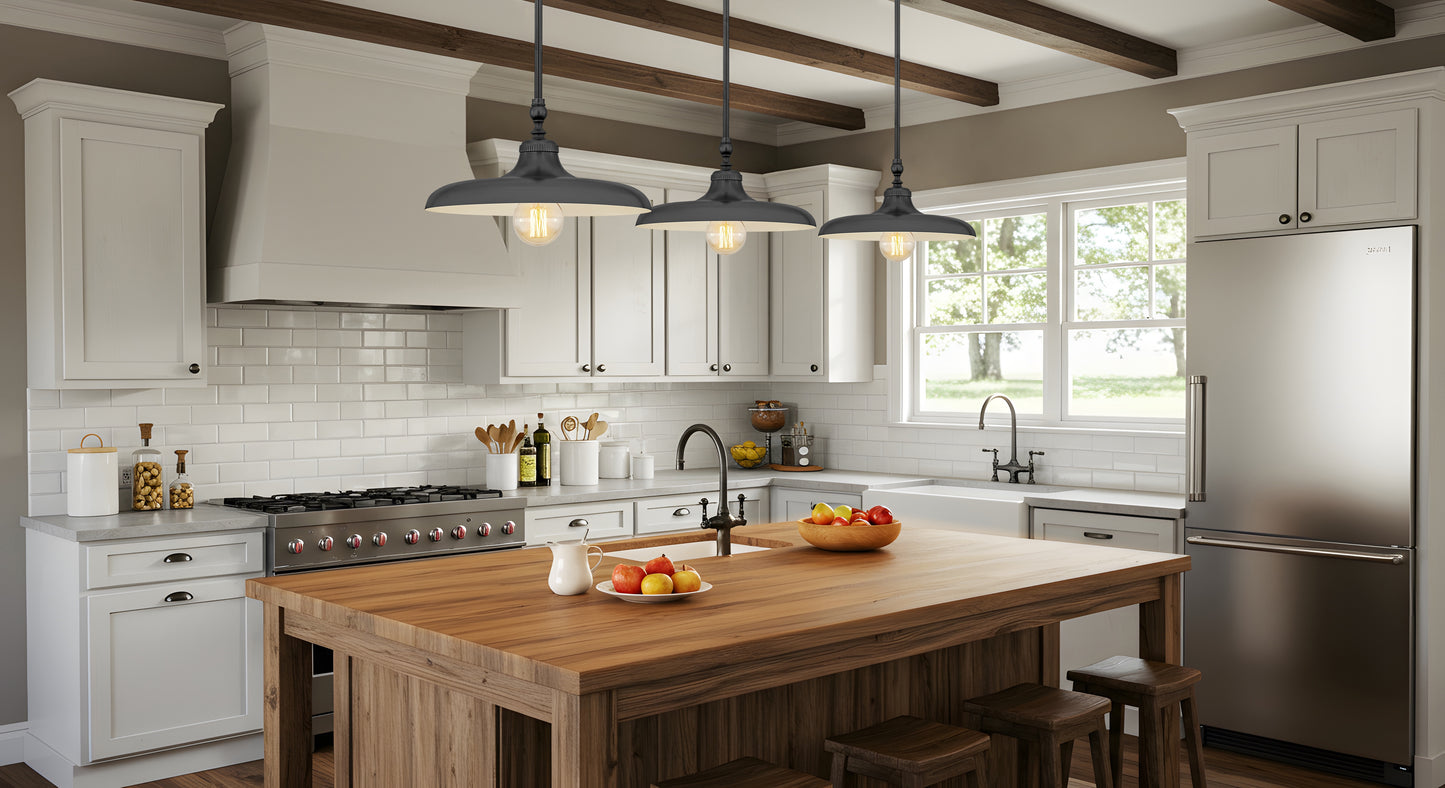 2308P14-MBZ - Camden 1 Light 14" Pendant - Modern Bronze