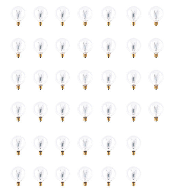 861264 - Globe G16.5 Candelabra Bulb - 40 Watt - 40 Pack