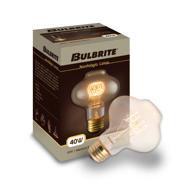 132521 - Nostalgic Loop Filament Dimmable BT27 Light Bulb - 40 Watt