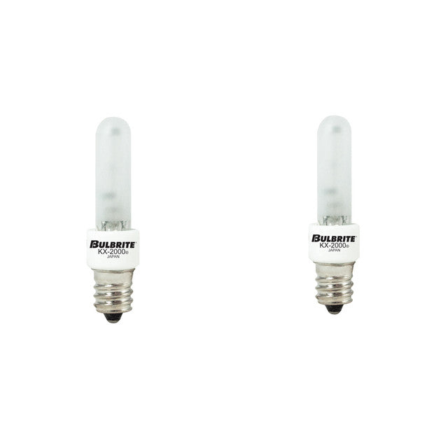 473021 - KX-2000 Frosted T3 Xenon Mini-Candelabra Light Bulb - 20 Watt - 2 Pack