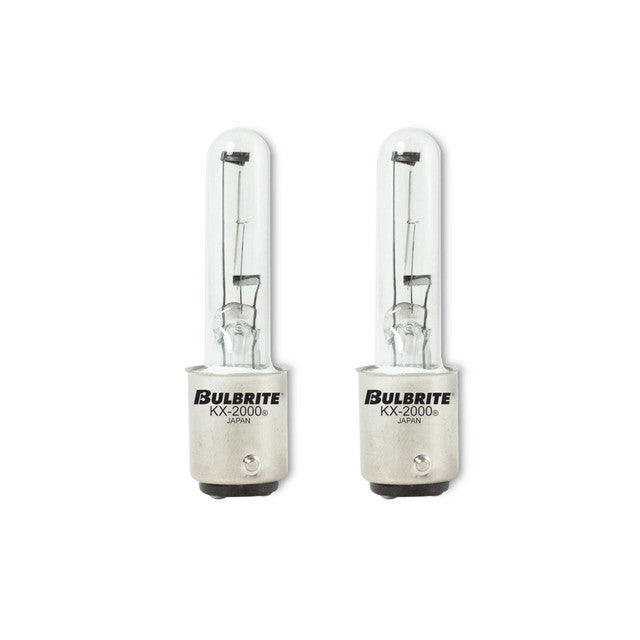 473260 - KX-2000 Clear Double-Contact T3 Bayonet Light Bulb - 60 Watt - 2 Pack