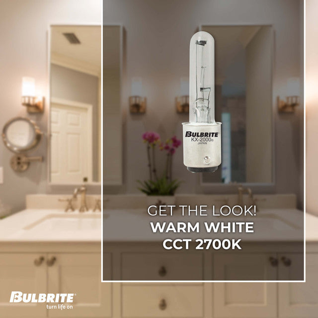 473260 - KX-2000 Clear Double-Contact T3 Bayonet Light Bulb - 60 Watt - 2 Pack