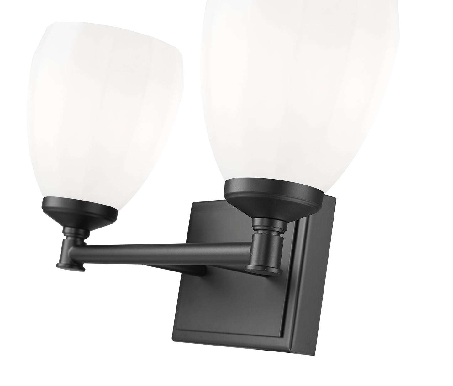 7004-2V-MB - Oren 2 Light 16" Vanity - Matte Black
