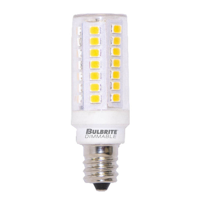 770631 - Dimmable T6 Candelabra LED Light Bulb - 2700K - 5 Watt - 2 Pack