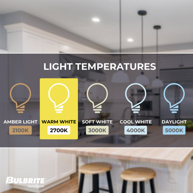 776639 - Filaments Dimmable Clear Glass A15 LED Light Bulb - 7 Watt - 2700K - 4 Pack