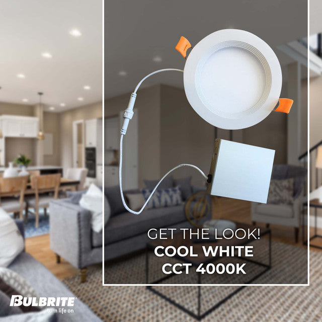 773222 - 6" Junction Box Mounted Recessed LED Ceiling Light - 14 Watt - 4000K - 2 Pack