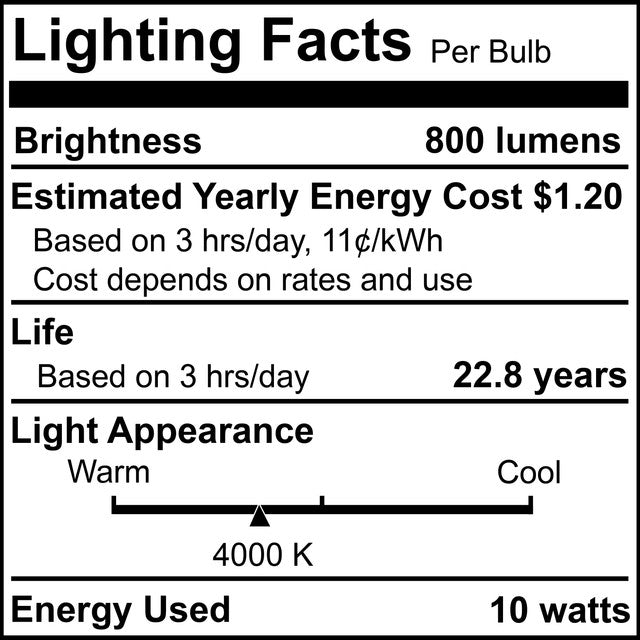 772249 - Dimmable Wet Rated PAR30 Long Neck LED Flood Light Bulb - 10 Watt - 4000K - 4 Pack