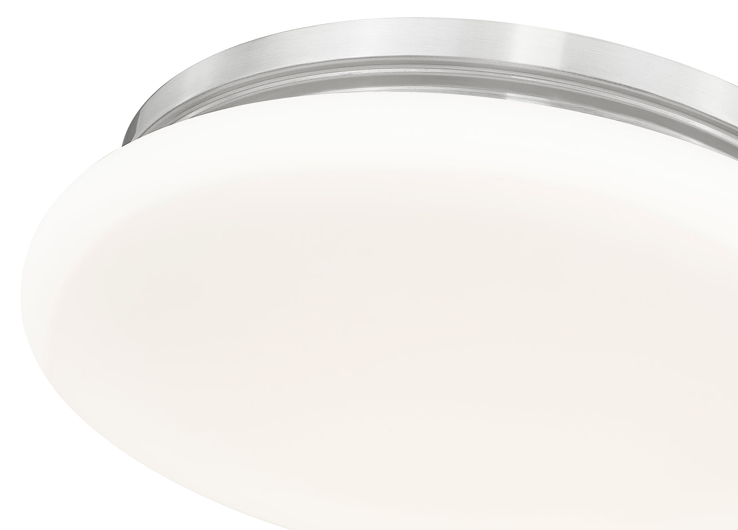 1025F16-BN-LED - Soleil 1 Light Flush 16" Mount - Brushed Nickel