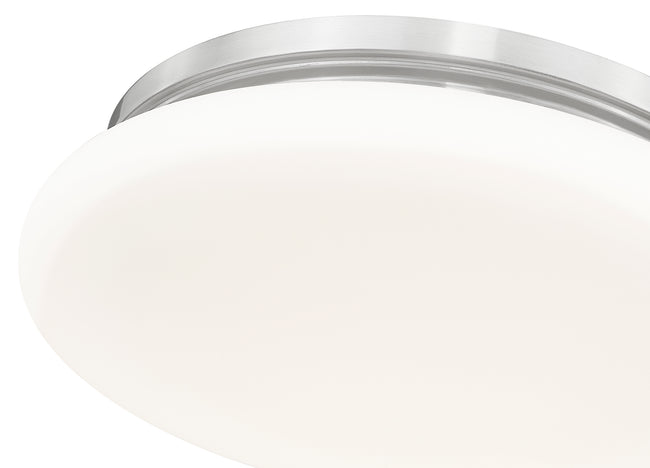 1025F16-BN-LED - Soleil 1 Light Flush 16" Mount - Brushed Nickel